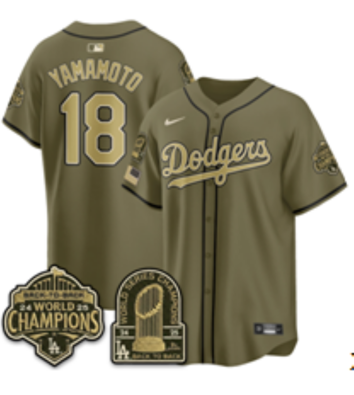 Men Los Angeles Dodgers #18 Yamamoto green Game 2026 Nike MLB Jersey 052
